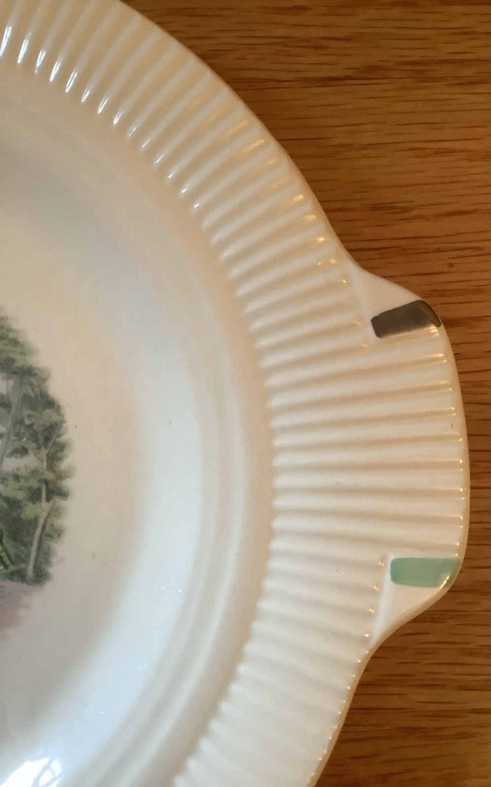 Vintage SALEM CHINA Godey Prints Ribbed Rim Bread Butter PLATE Victory Style
