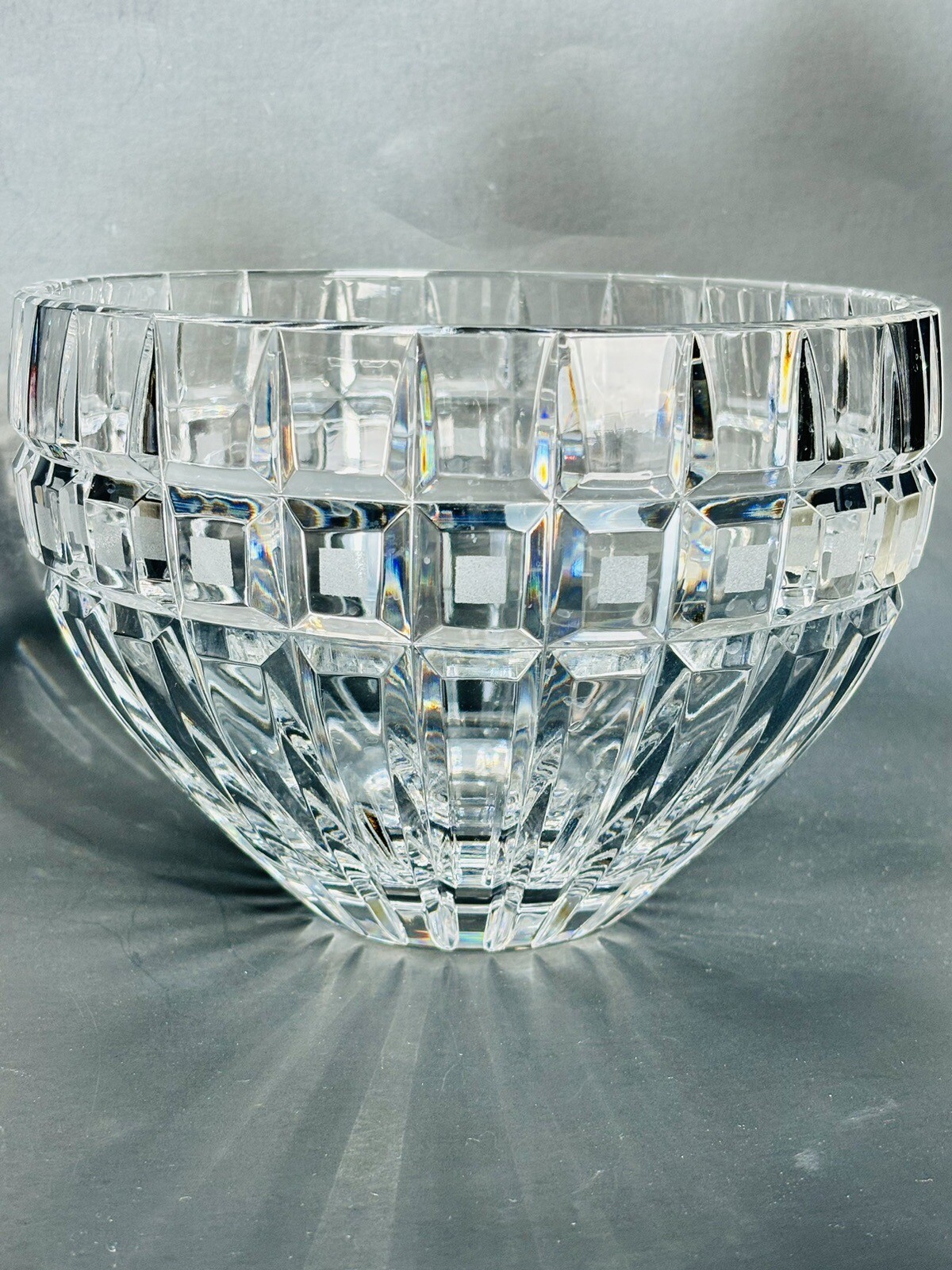 Waterford Marquis Glass Crystal QUADRATA Fruit Bowl 8″ Made In Poland