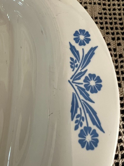 VTG Corning Ware Meat Platter P-19 Blue Cornflower 16.5”x 10.25”