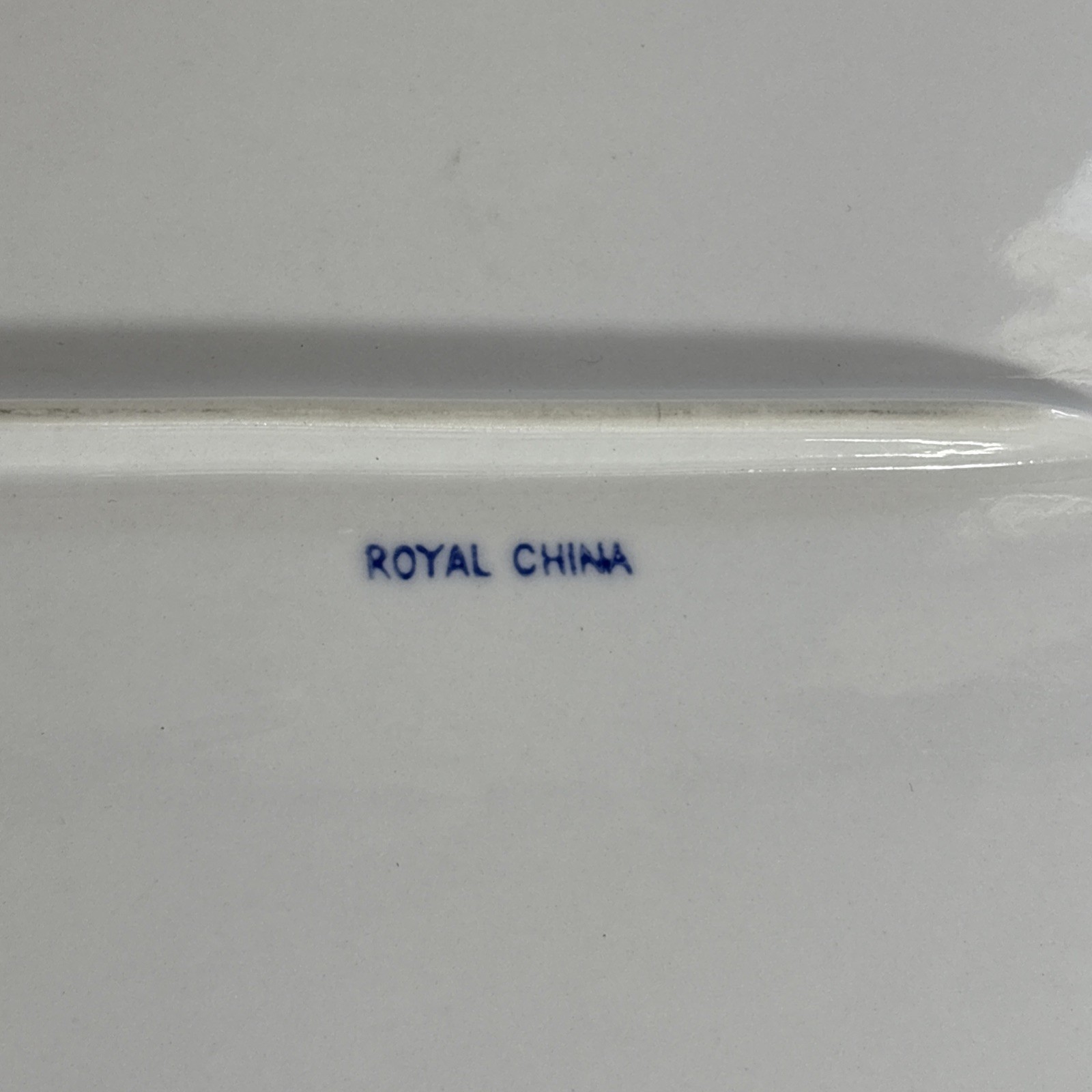 Delft Modern Blue by Royal China Rectangle Serving Platter 15.5”