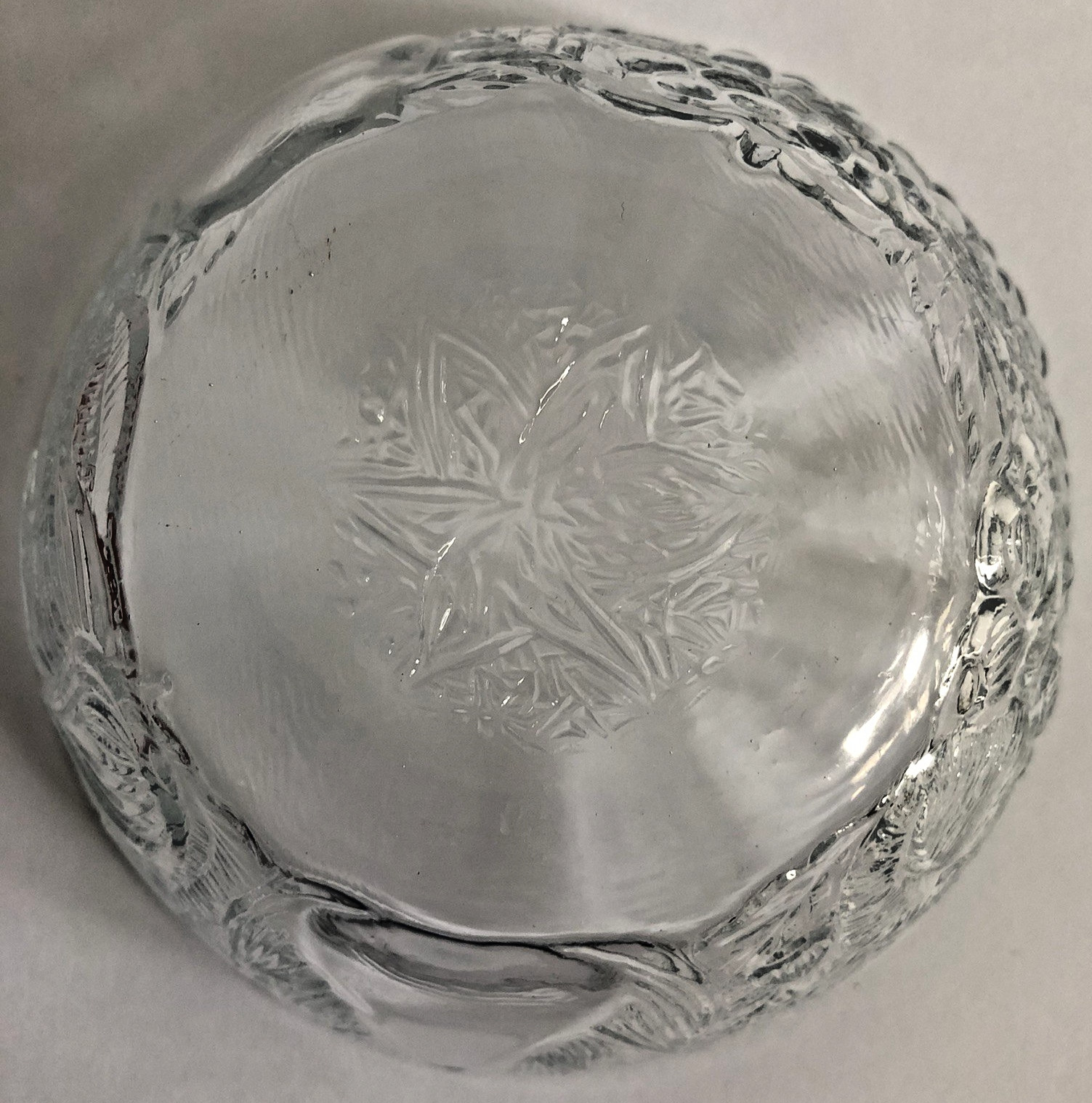 Vtg KIG Indonesia Fruit Garden Bowl 5″ Clear Glass 12 Available Sold Separately