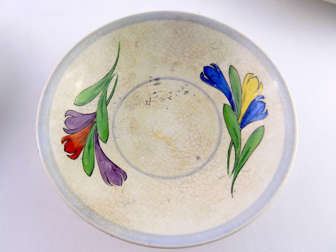 Lot of 15 Pcs of Booths Silicon China Crocus Pattern Dinnerware Cups Dishes +