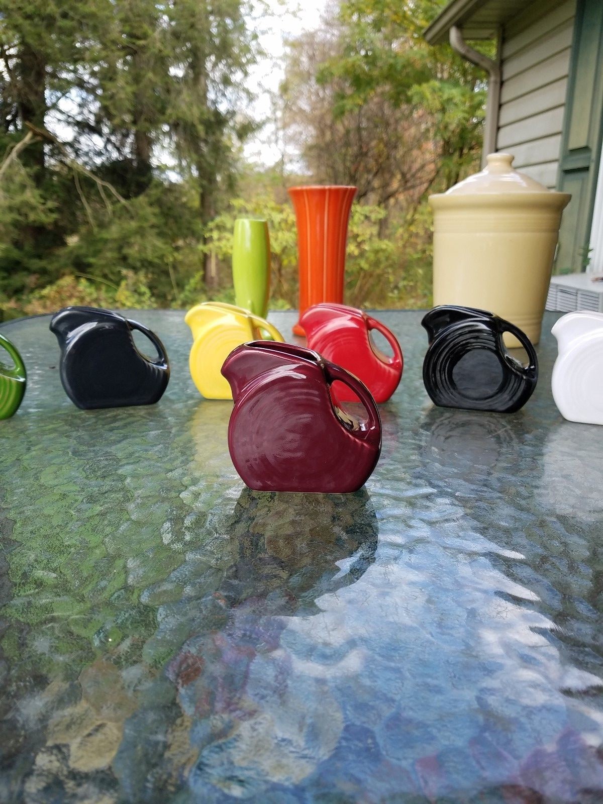 MINI DISK PITCHER creamer claret wine NEW FIESTA 5 OZ. new