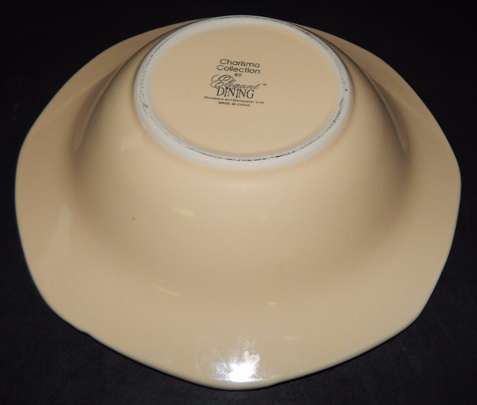 Elegant Dining Charisma Collection Yellow Heavy Soup Cereal Bowls 8″ Vintage