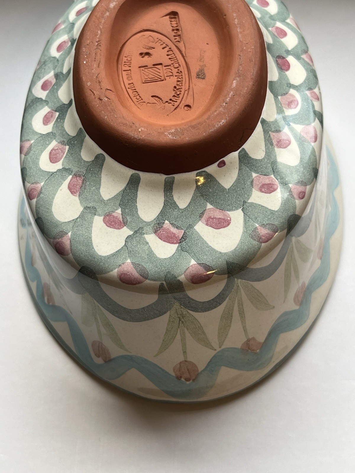 MacKenzie-Childs Taylor King Ferry Chowder Bowl With Lid 7″x5″x5″ Terracotta