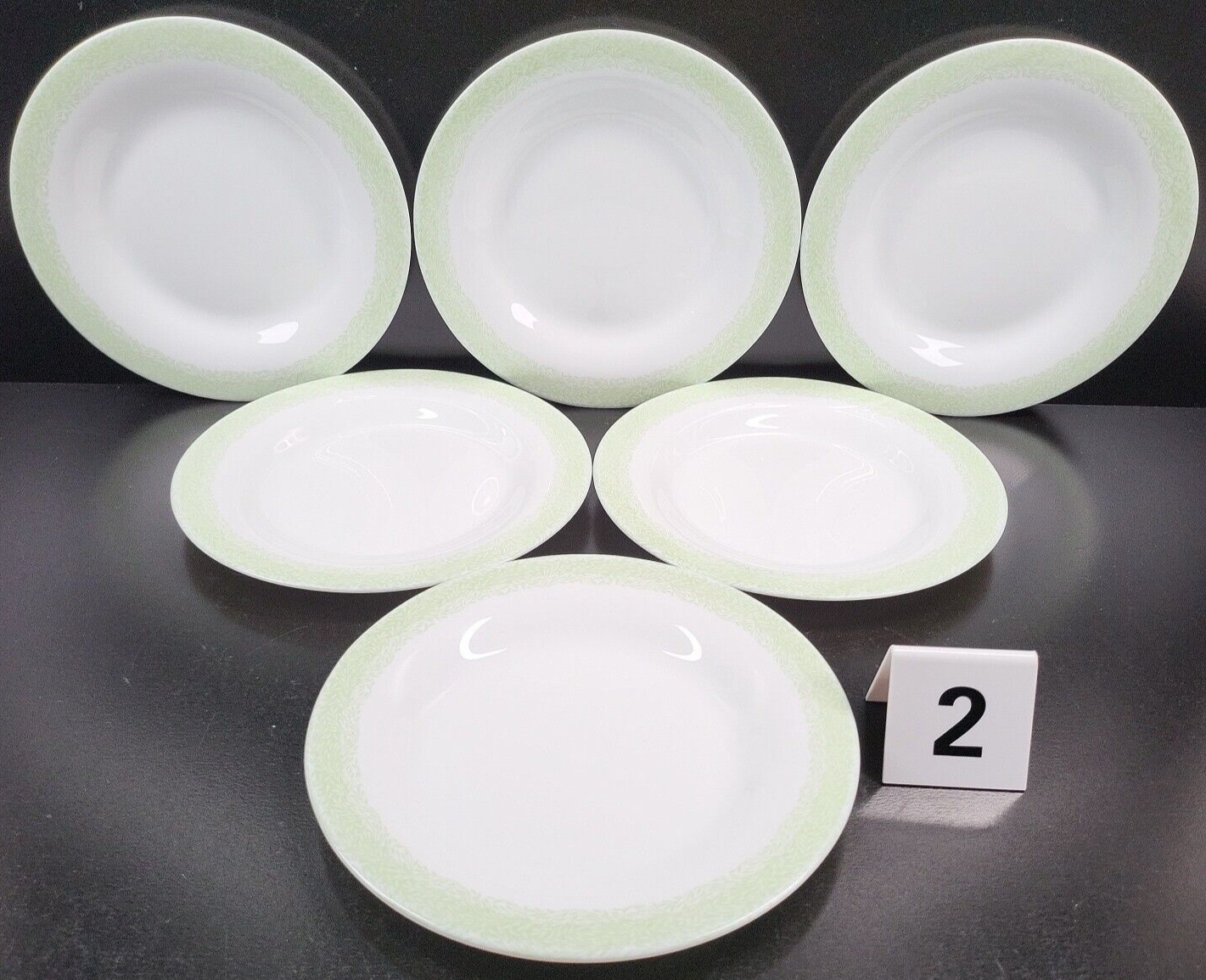 15 Pc Martha Stewart Everyday Green Leaves Plates Bowls Set MSE France Dish Lot