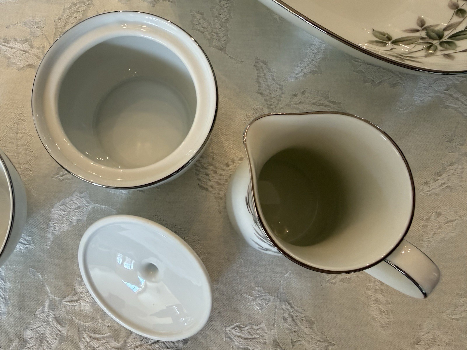 Noritake China Set JANETTE 6604 Service For 12 with Serving Pieces – EUC – 7pc