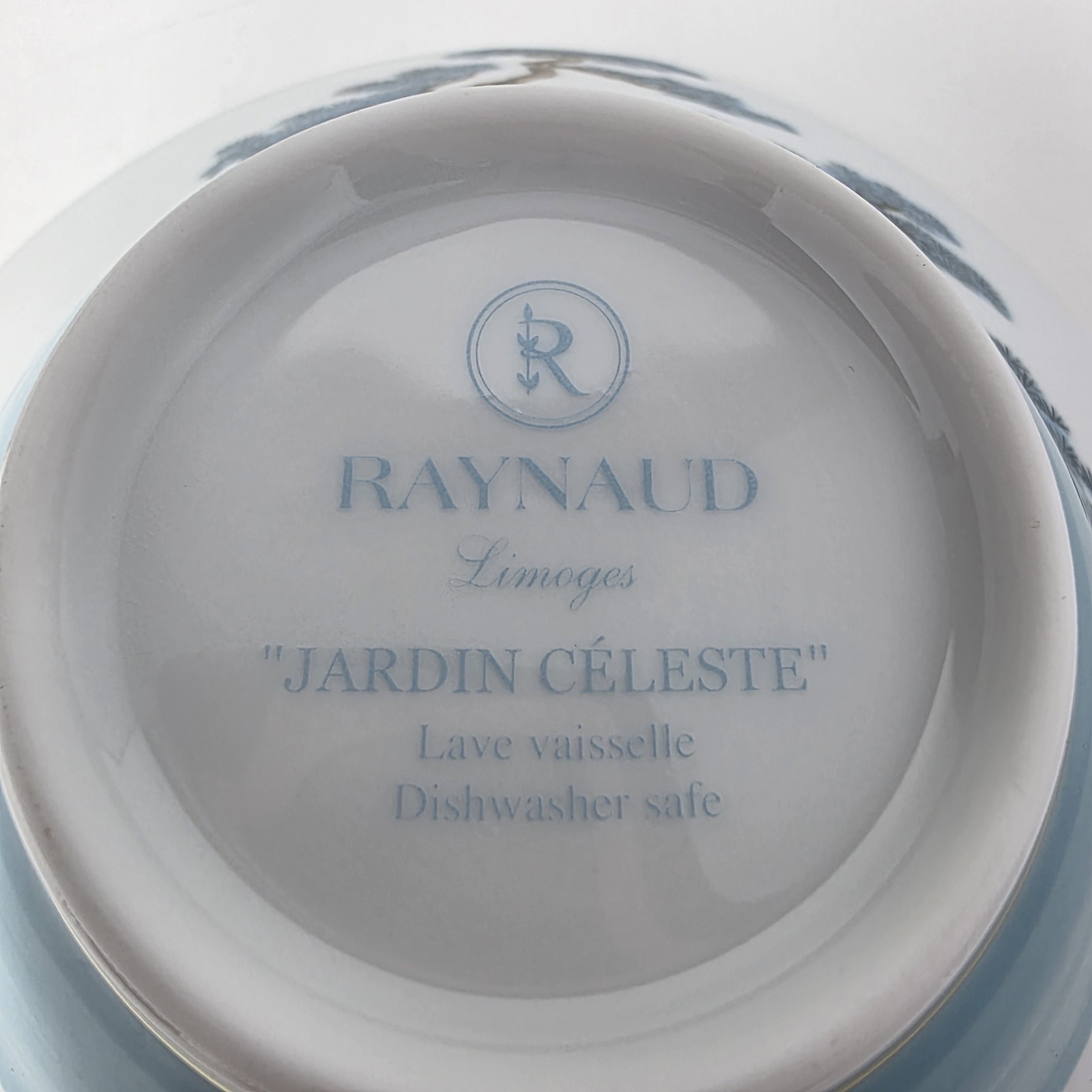Raynaud Limoges Jardin Celeste Porcelain Bowl with Pine Tree Design 6″