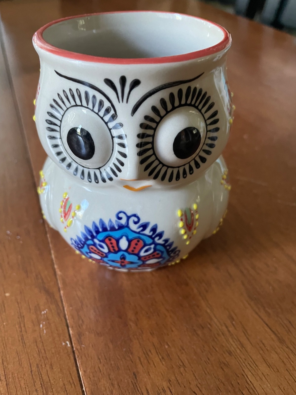 Yokohama Studio Miyabi Owl Mug Hand Painted Ceramic 3D Coffee Tea Cup Japan