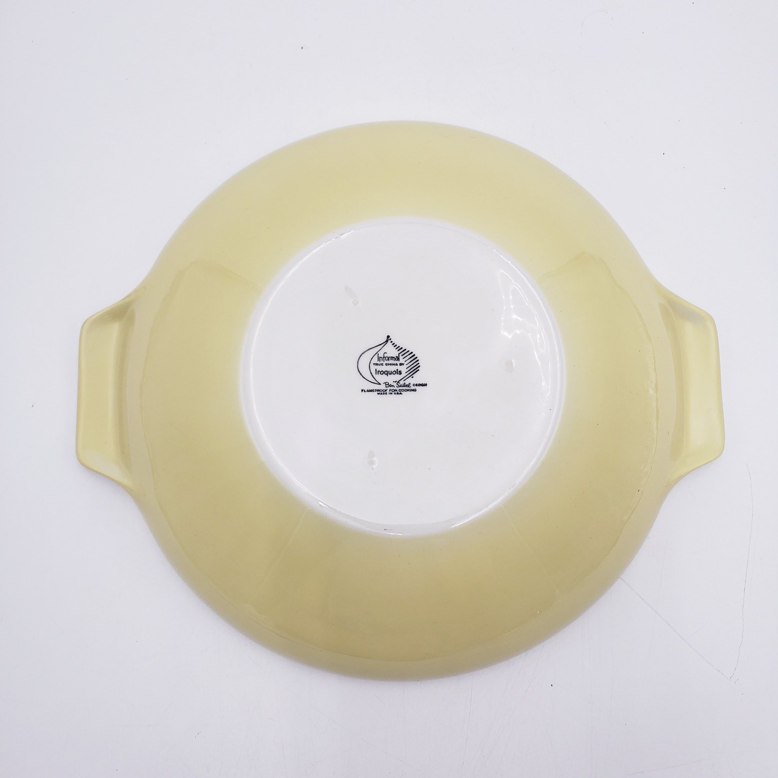 Iroquois Informal True China Pale Yellow By Ben Seibel Covered Casserole Dish