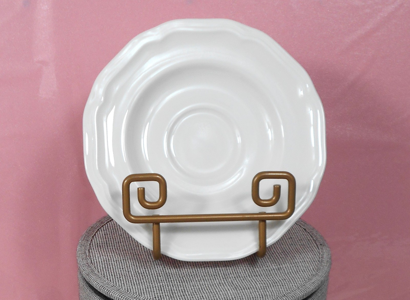 Mikasa Ultima+Plus HK400 Super Strong_Antique White_8 3/8 Inches_ 1 Salad Plate