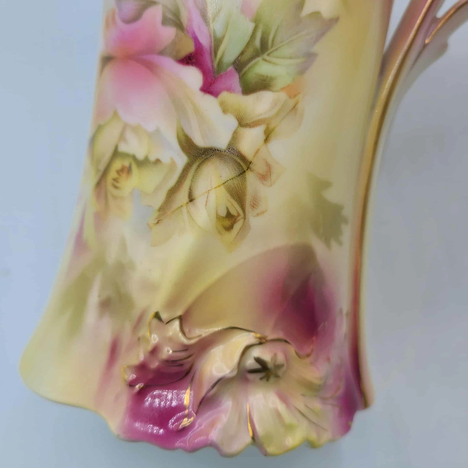 Antique RS Prussia Tankard Pitcher 11″H Art Nouveau. Excellent condition.