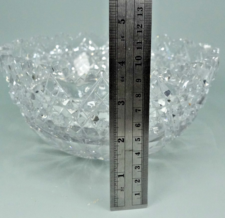 Estate 8” American Brilliant Period Crystal Glass Cut Bowl