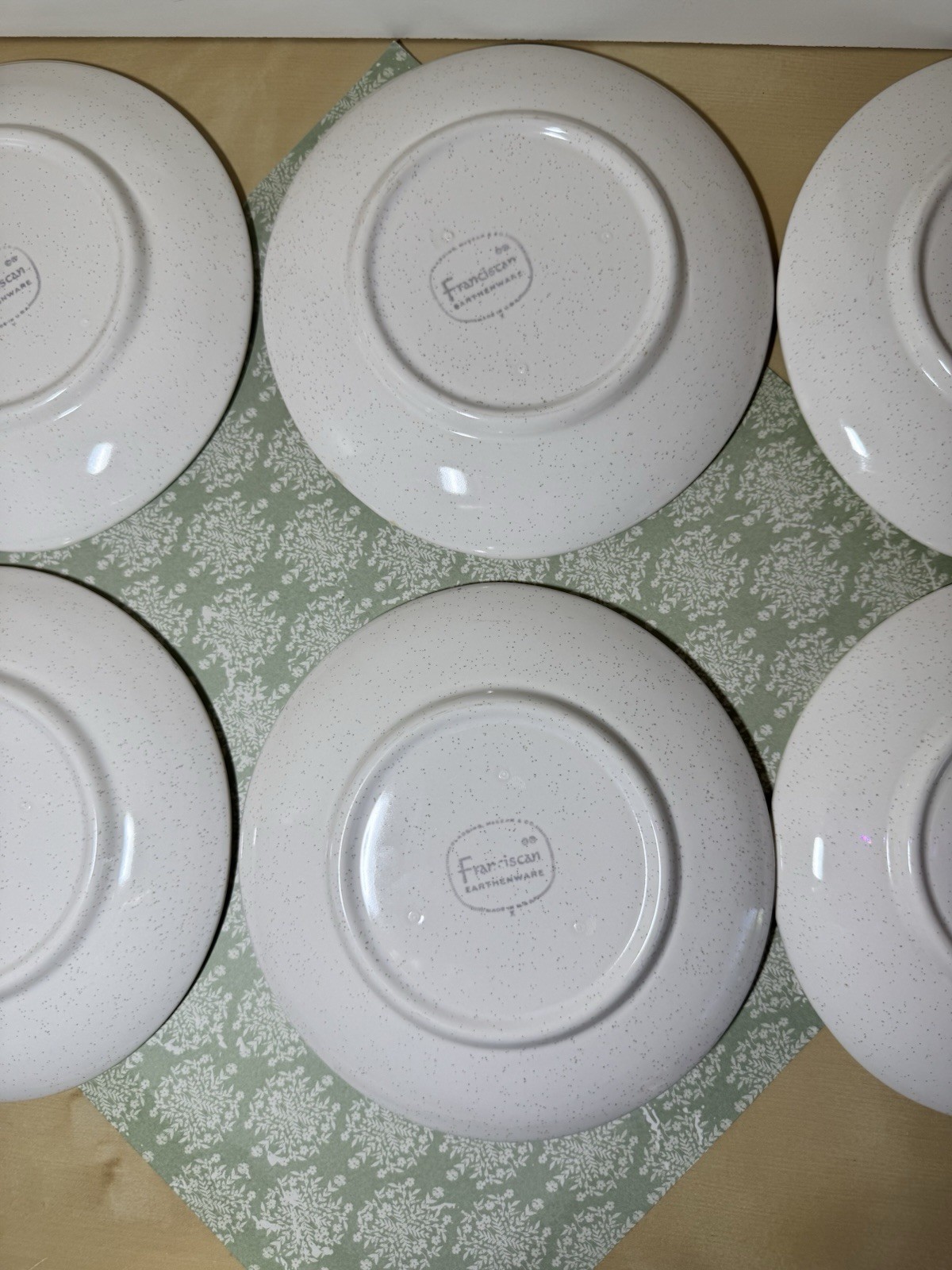 6 Franciscan Duet Rose Bread & Butter Plates USA c.1956-1967 FAST SHIPPING