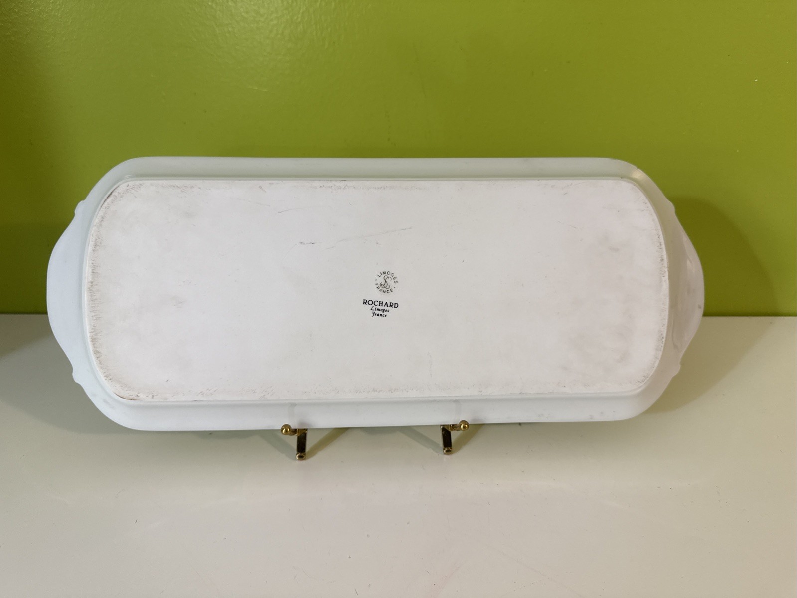 Rare Vintage Philippe Deshoulieres Limoges Tropical Fruits Porcelain Tray 16”