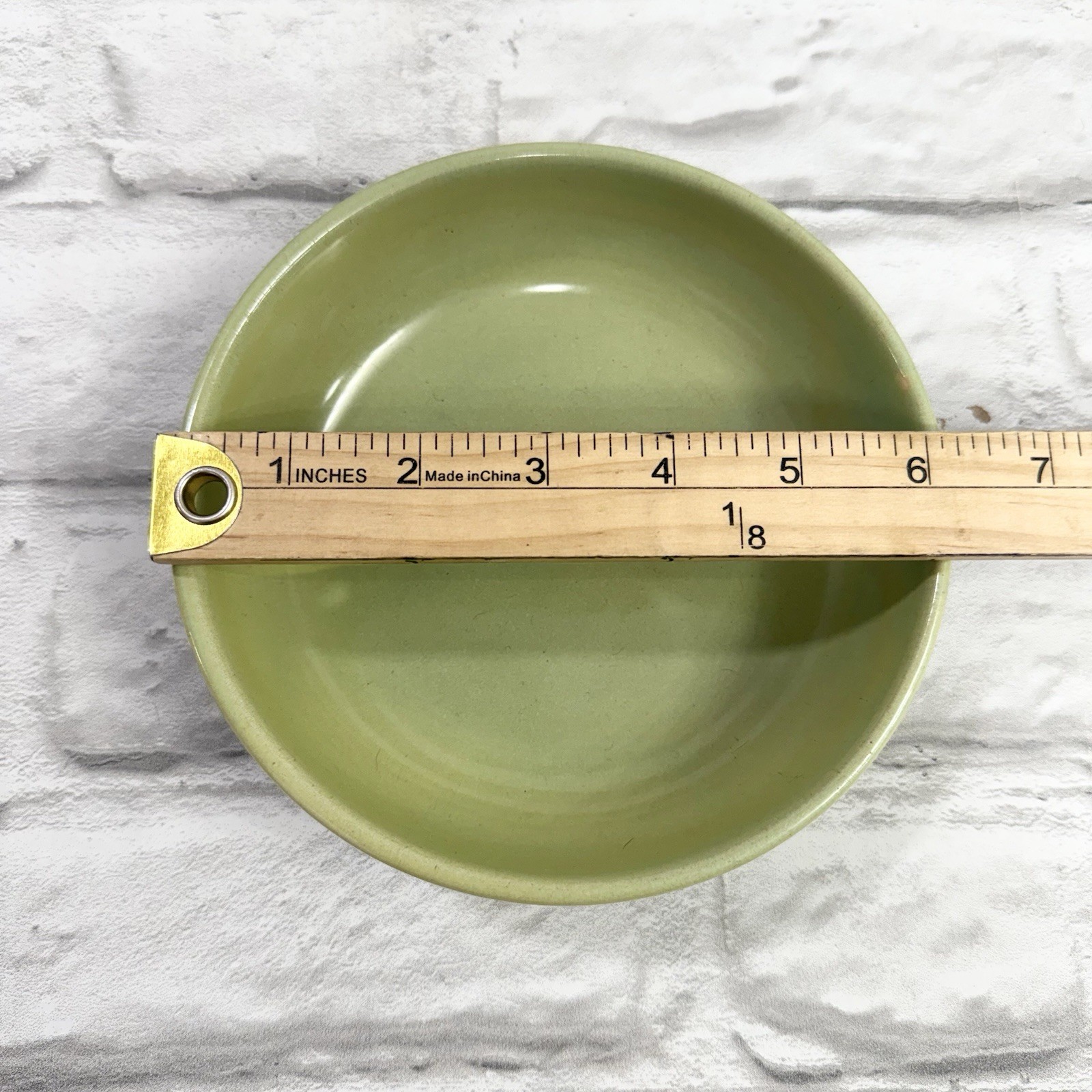 Vintage La Solana Avocado Green Cereal Soup Bowls 6” 1950’s Set Of 5