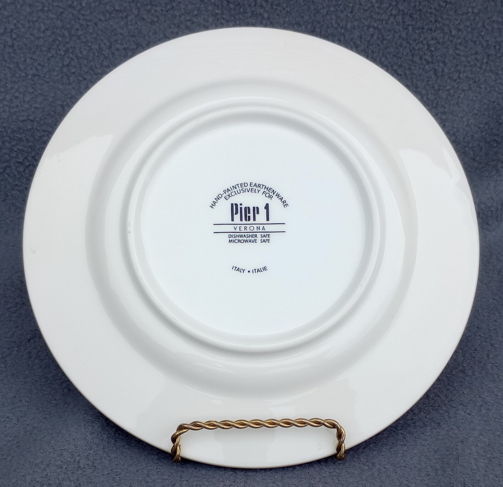 Pier 1 – Verona – Salad Plate – 7 7/8″ Diameter – Edge Chips = See Picture