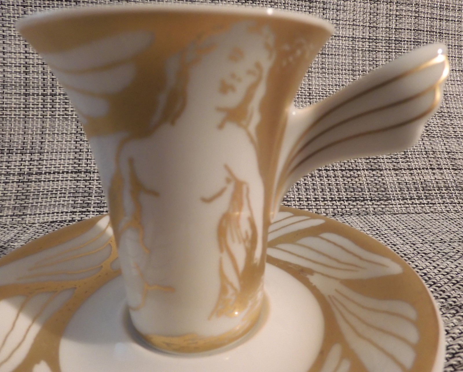 Rosenthal Espresso Cup Saucer Daniel Groen Mythos 1994 Gold Nude Woman RARE