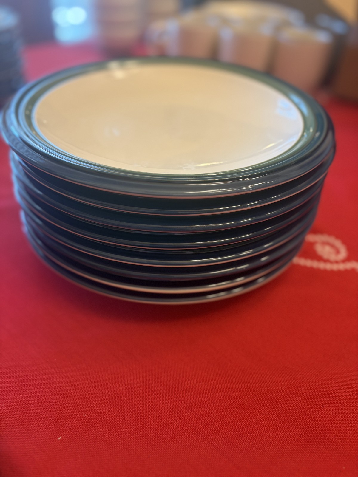 Pfaltzgraff “Ocean Breeze” Dinner Plate – 10″ – Stoneware – Coastal Blue & Green