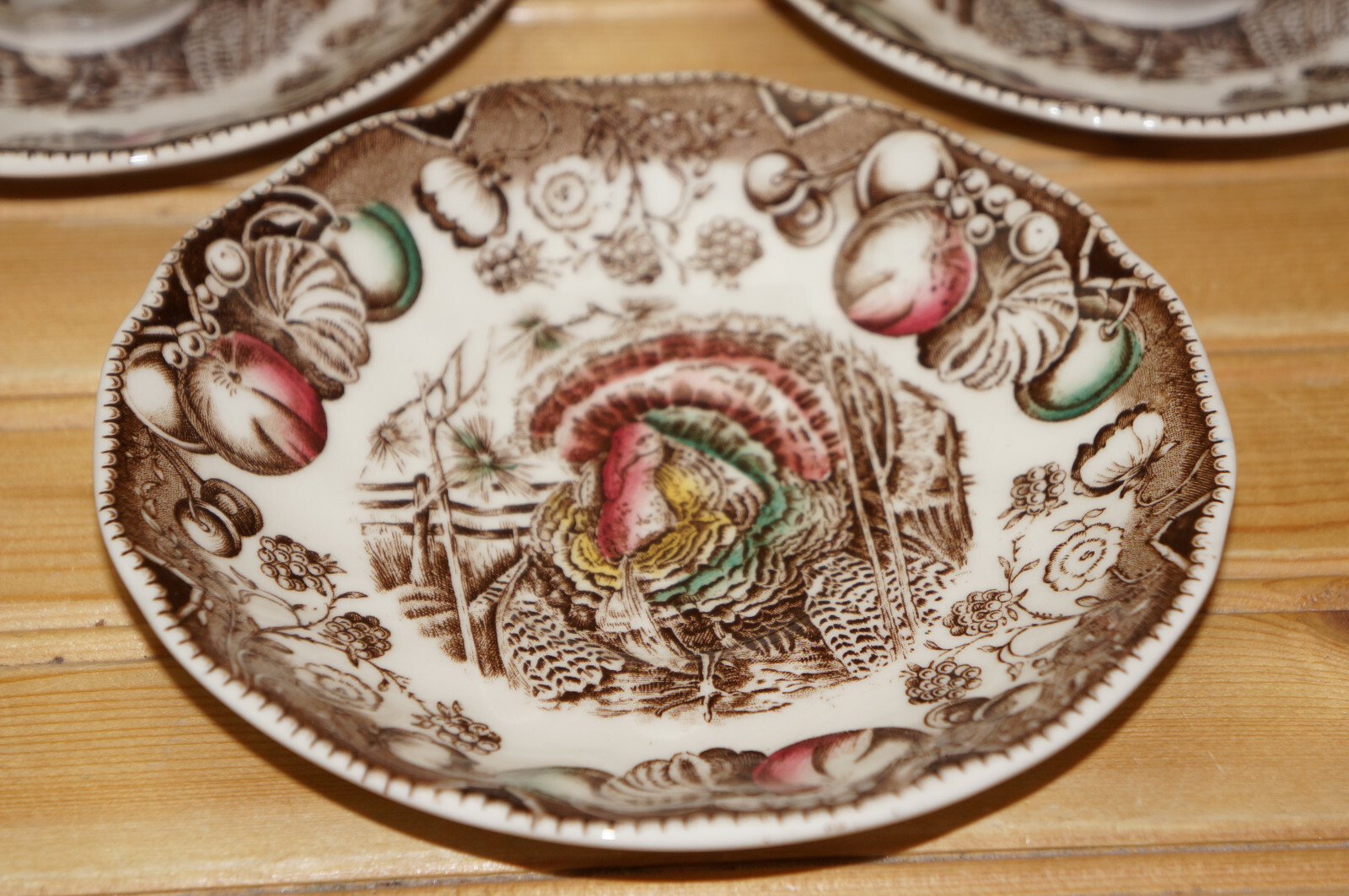 Johnson Brothers His Majesty (6) Cups, 2 1/4″ & (6) Saucers, 5 1/2″ (Box #2)