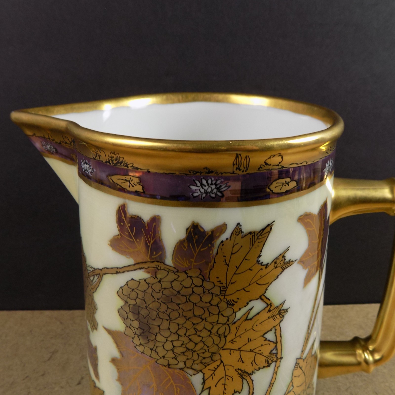 Pickard Limoges Porcelain Pitcher Hand Painted Signed N.R. Gifford VGC