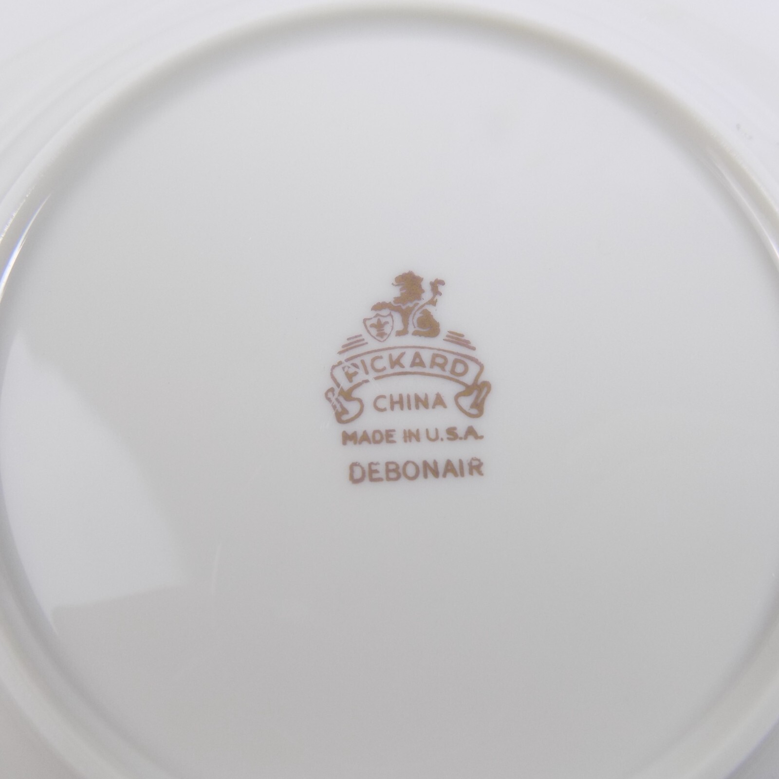 Pickard Debonair 5pc Place Setting Fine China USA Gold & Platinum Trim