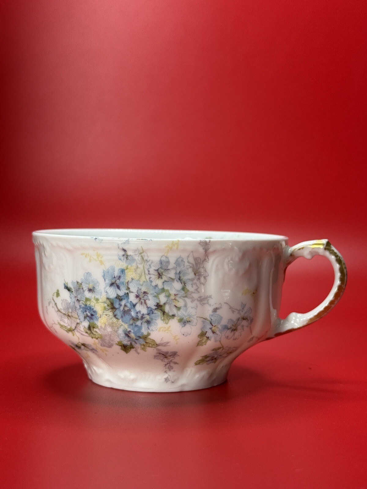 Antique Limoges Haviland France Hand-Painted Cup and Saucer Set, A.F. Wylie Mark