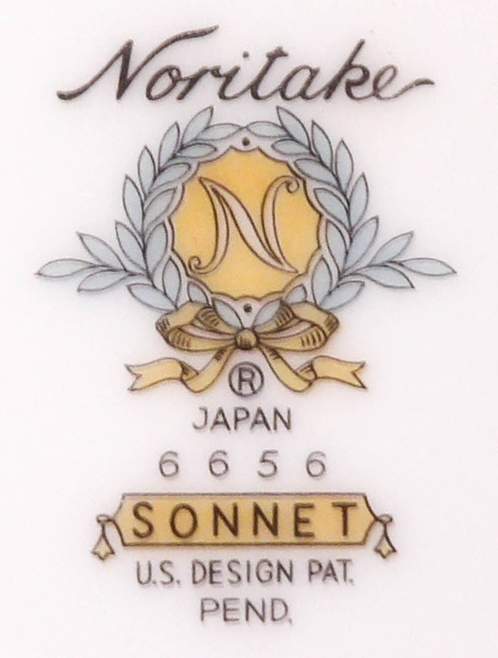 4 Vintage Noritake Japan Sonnet (6656) 5 1/2″ 4 oz. Fruit Dessert Sauce Bowls