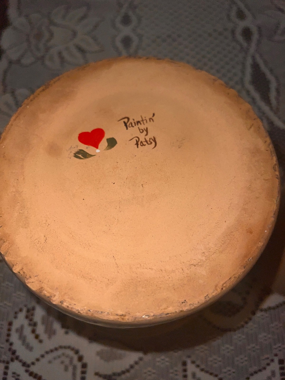 Vintage Hearthside Japan Creamer & Rustic Signed Lemon Pottery Crock Set