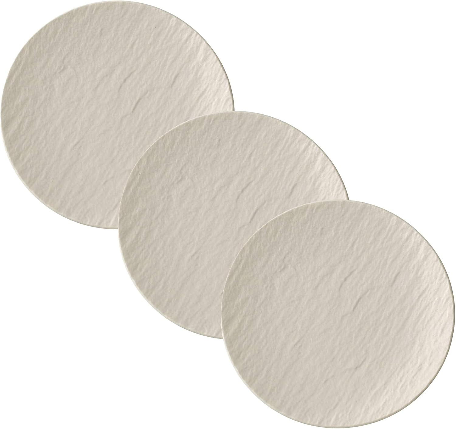 Rock Blanc Bread & Butter Plates – Set of 3, 6.25 In, White