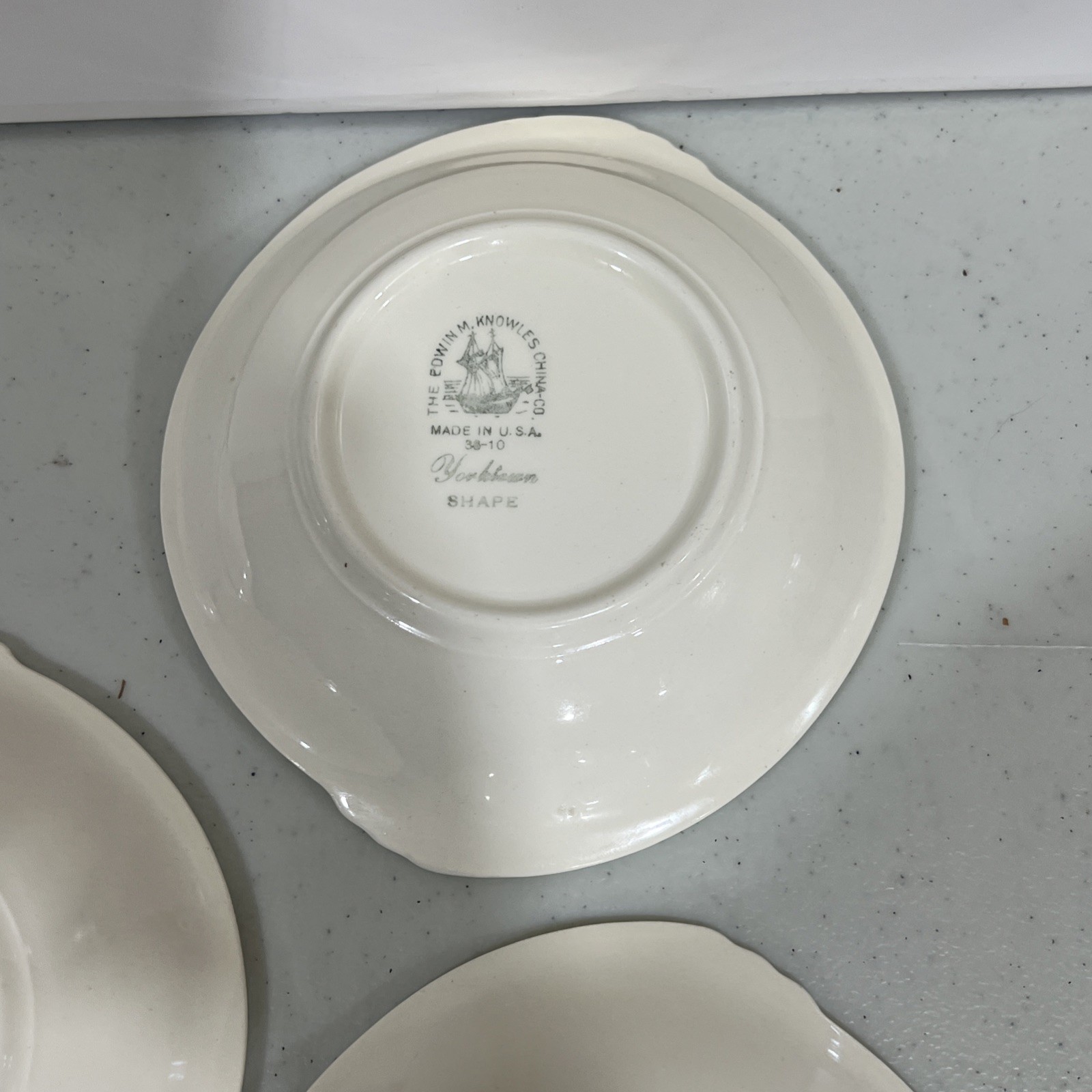 “lot of 5” Edwin M. Knowles yorktown small bowls “6 1/2 by 2 deep bowls”