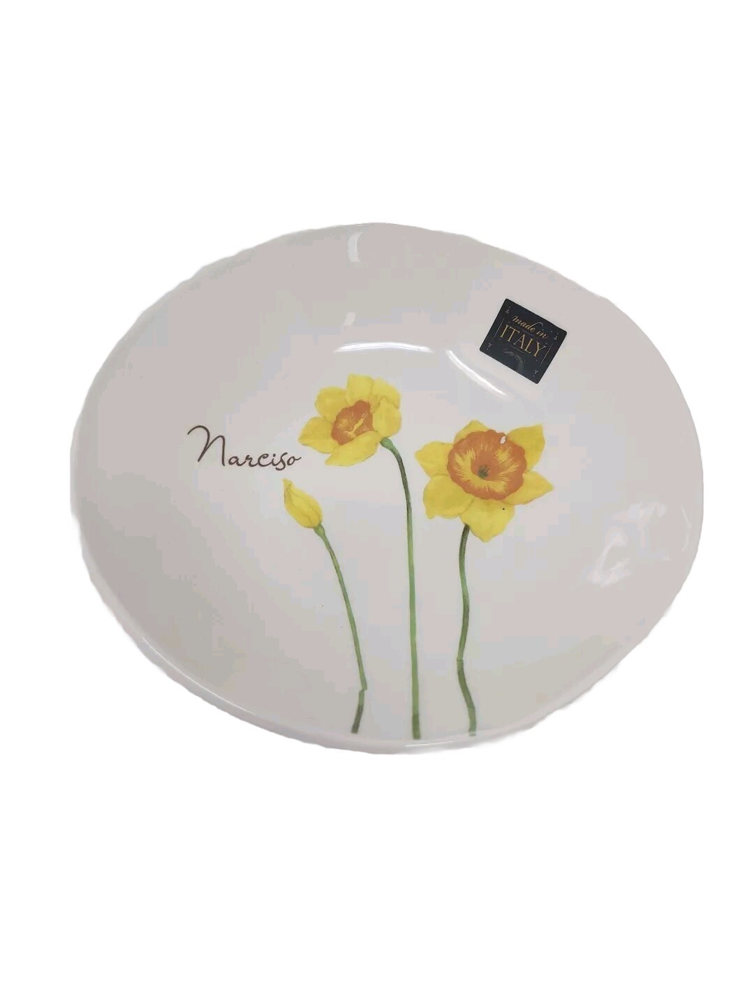 Ceramiche Italia SERVING BOWL Italy Narcisa Flower New