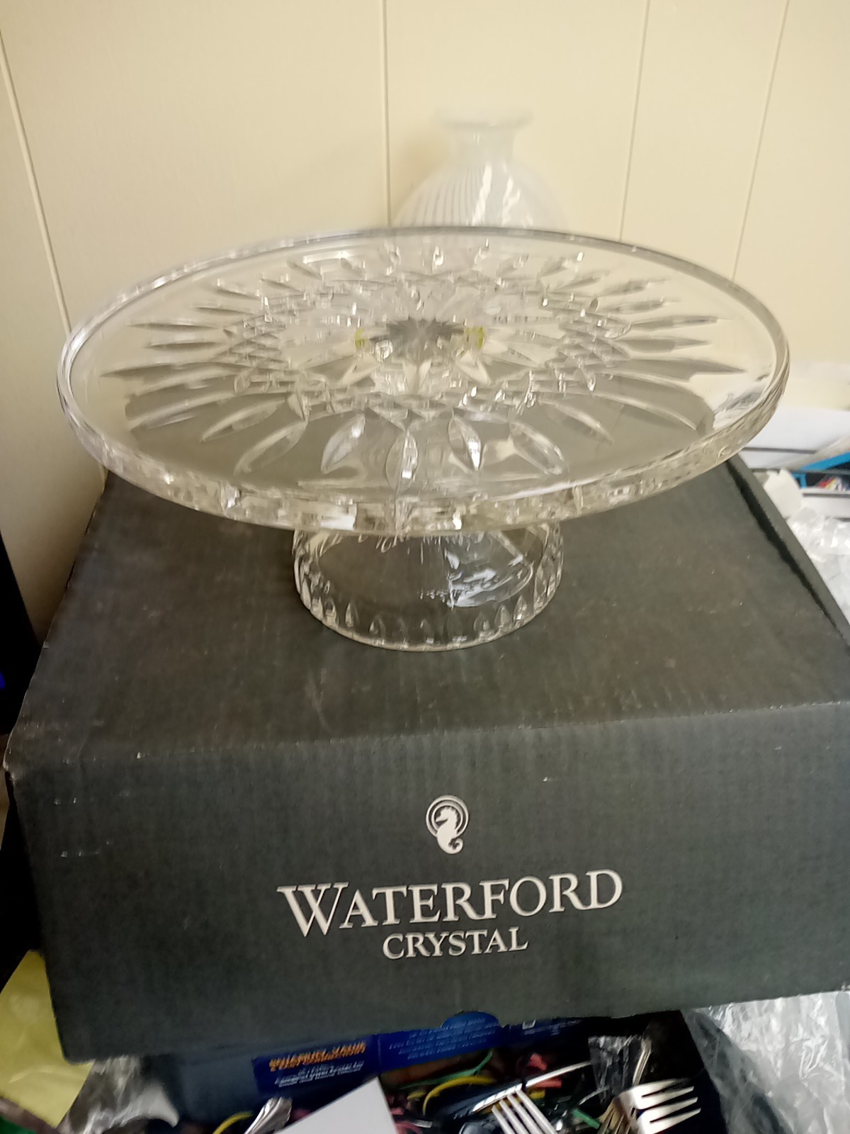 Waterford Crystal LISMORE 11″ Cake Stand New In Box