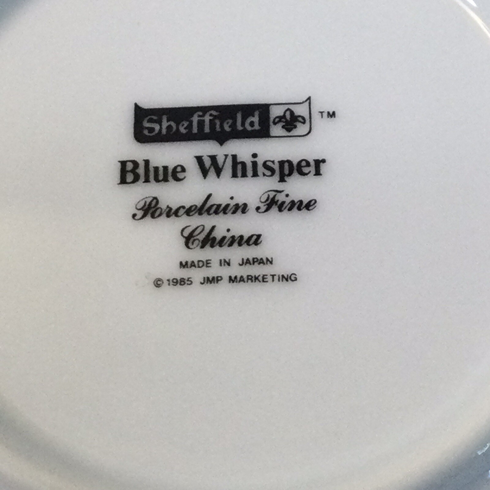 SHEFFIELD Blue Whisper Porcelain Fine China Dessert Bowl. Made in Japan-Exc Cond