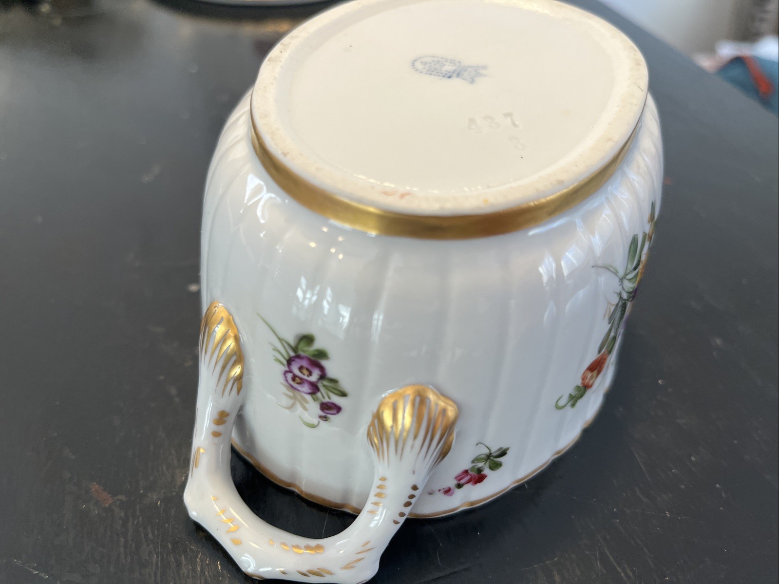 Antique Schierholz (Plaue) Handle Lidded Box with Saucer – Circa 1905 Two Piece