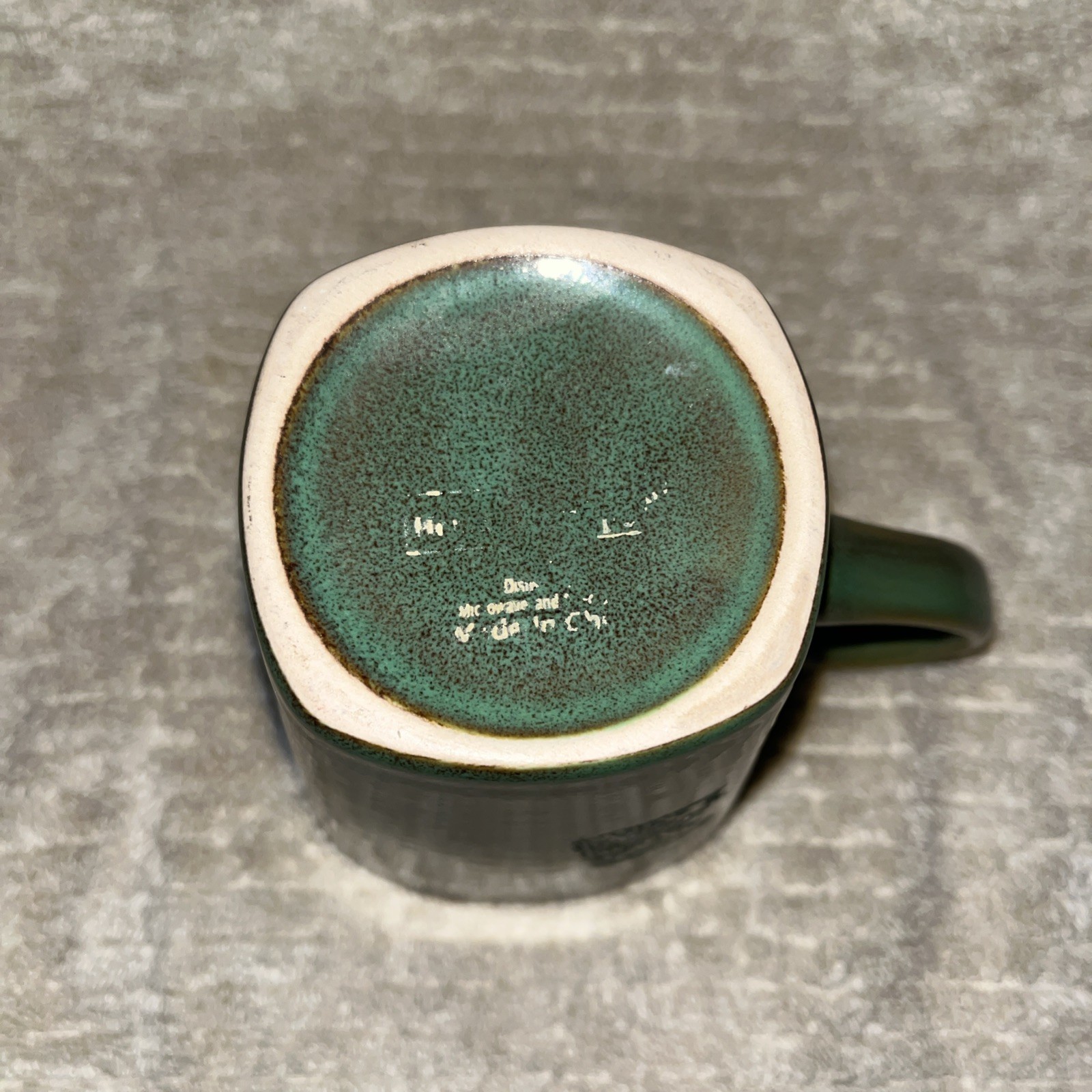 Earth Tones Wasabi Green & Rustic Brown Stoneware Mug Replacement Cup For Set