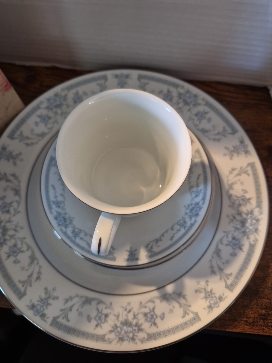 Sheffield Blue Whisper 4 Piece Place Setting Porcelain Fine China Set 1985