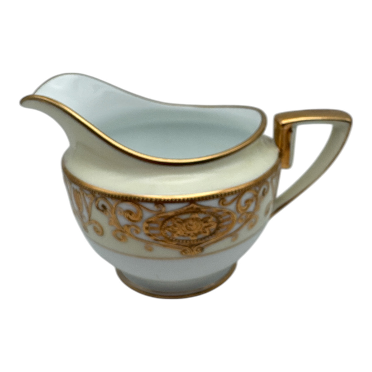 Noritake China 175 Christmas Ball Creamer Rare Footed Vintage Style 2 EUC