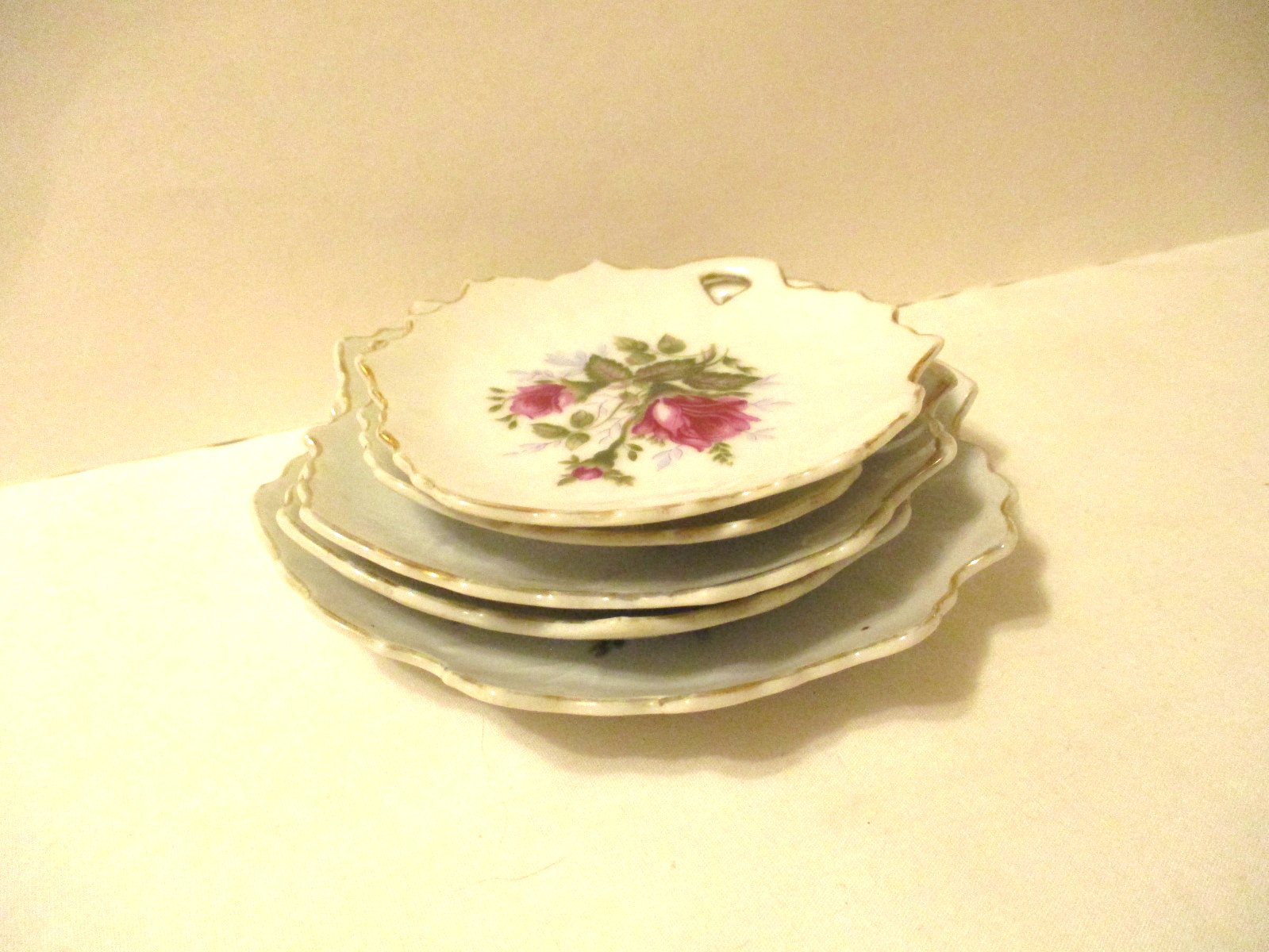 Set of 5 Ceramic Nut Candy Server Dishes Vintage