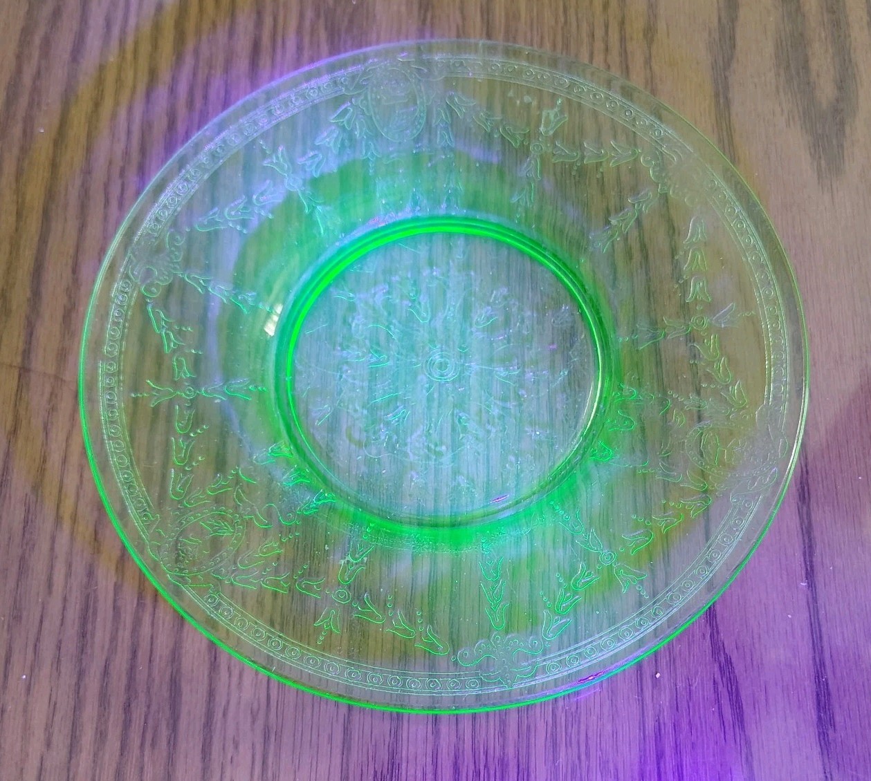 Depression Uranium Mixed Piece Glass Lot, 6 Pieces, UV Glow, VINTAGE