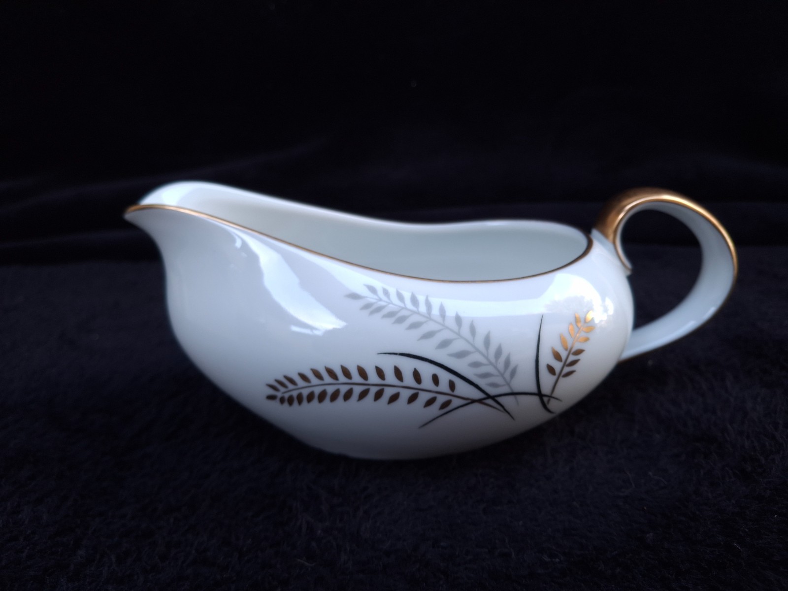 LIPPER & MANN (L&M)-HARVEST GOLD CHINA-PLATTER, BOWL,GRAVY ,SUGAR BOWL-4 PIECES