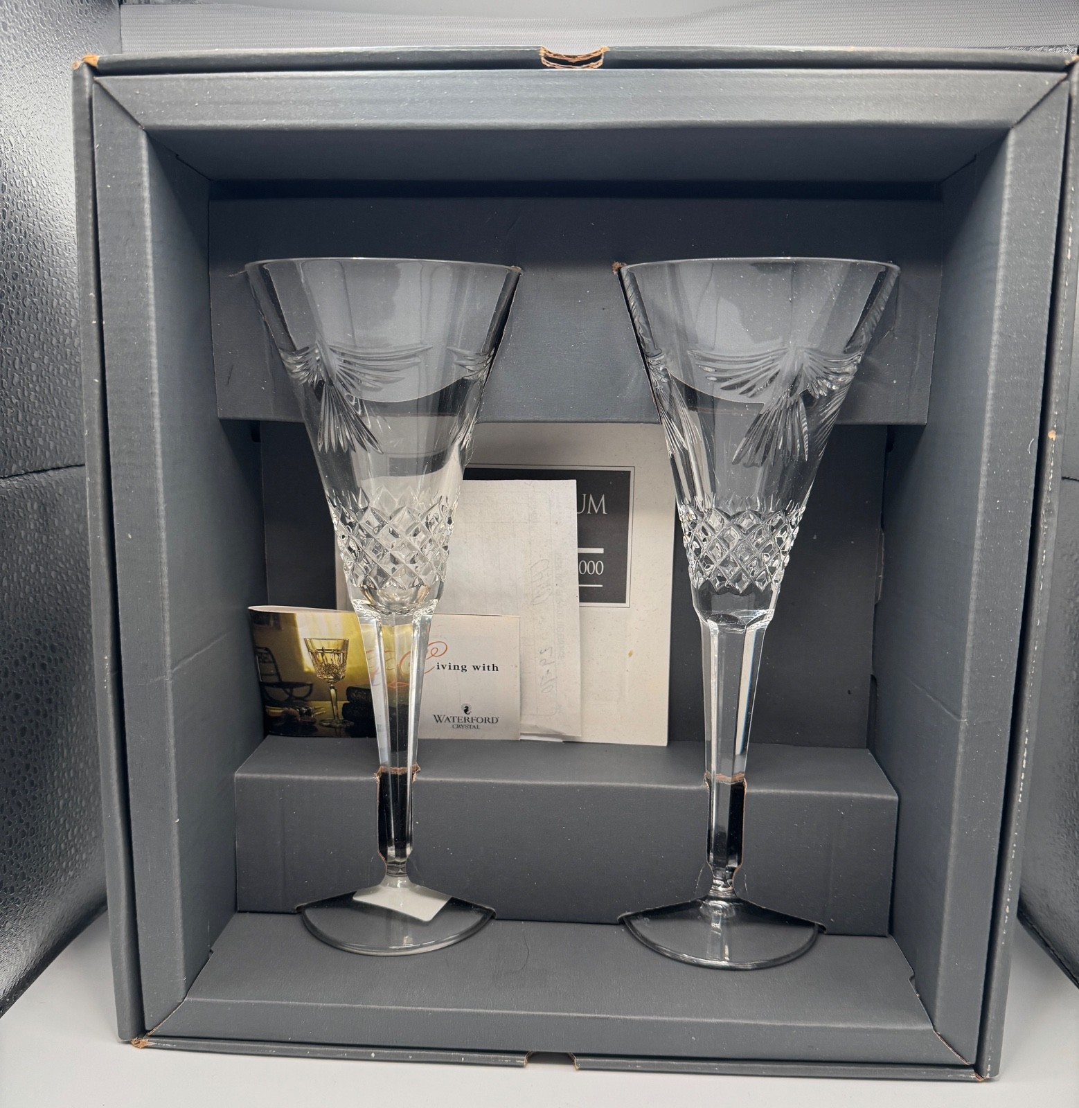 WATERFORD CRYSTAL THE MILLENNIUM COLLECTION FIRST TOAST-PEACE