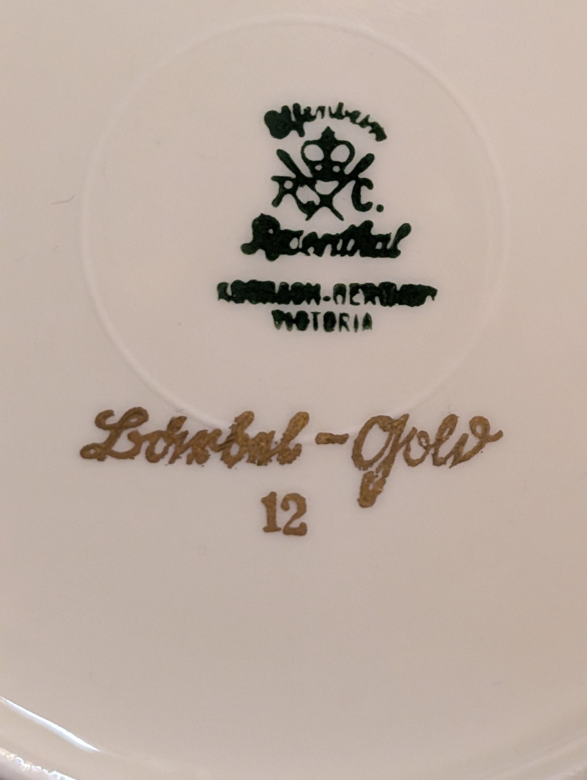Rosenthal Lombul Gold – 2 Bread Plates 6″ – Excellent Condition