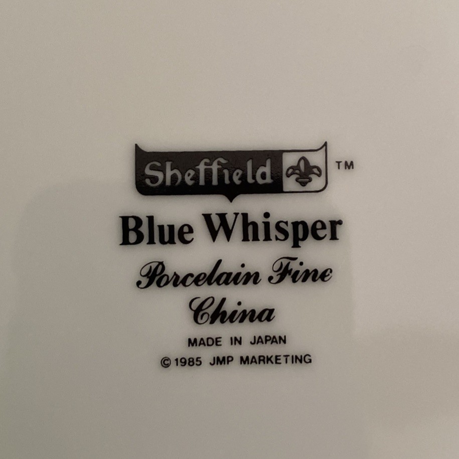 Sheffield Blue Whisper Porcelain Fine China Dinner Plate Japan Set Of 3