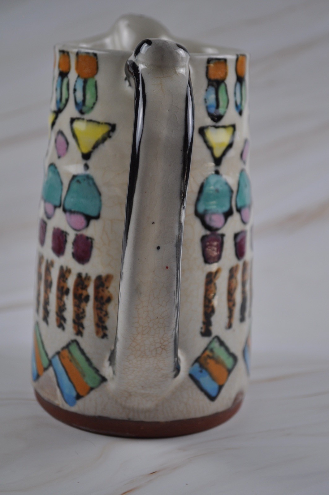Vintage Tom Phinney Ceramic Abstract Pitched Signed 1988
