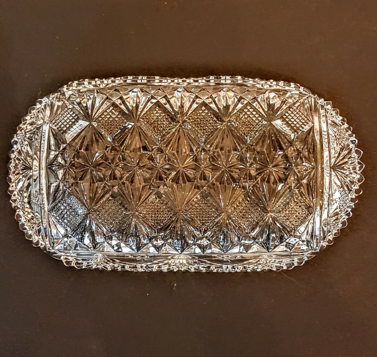 IHC McKee Bros Teutonic Serving Dish 8 in Oval Antique 1880’s EAPG Glass Celery