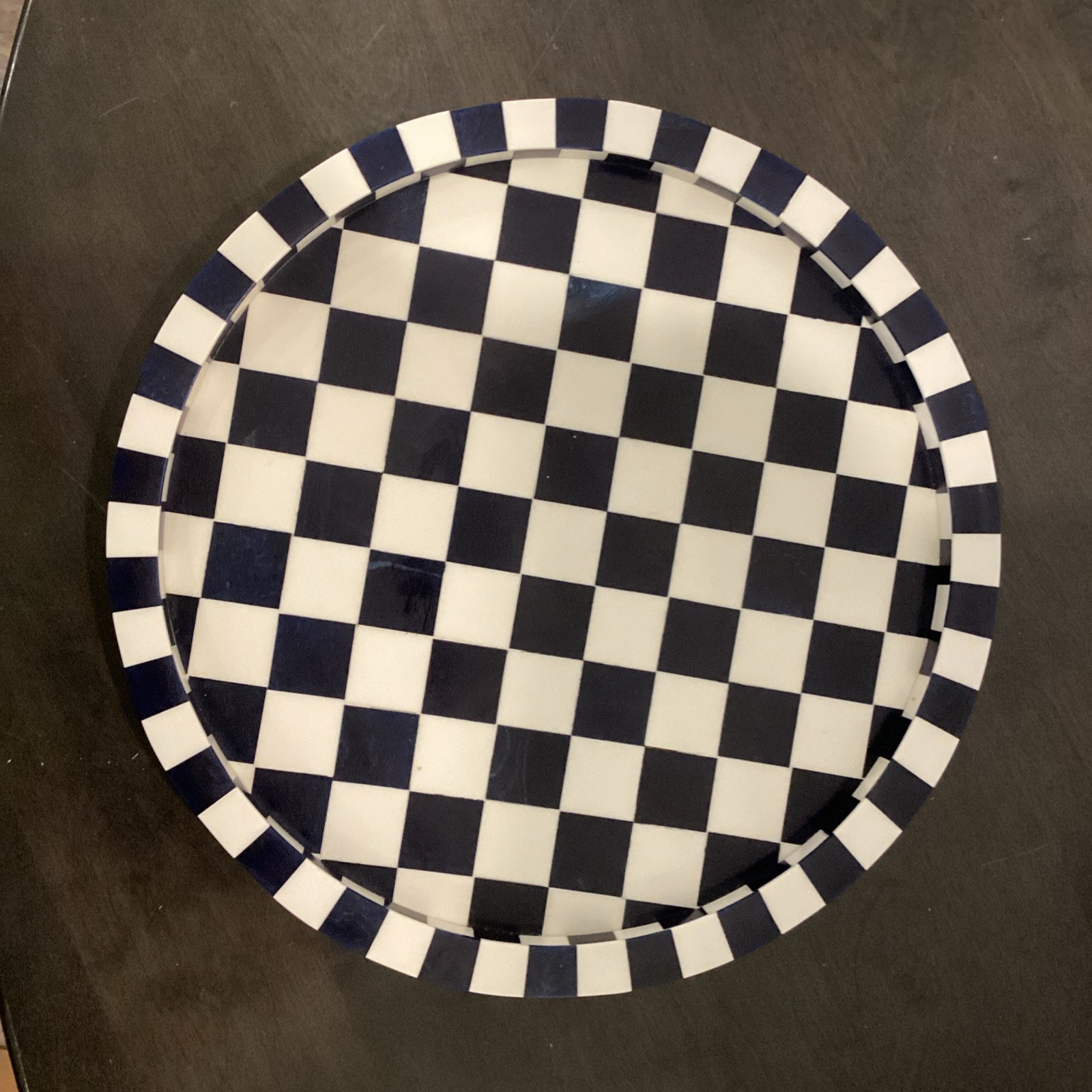 Mackenzie Childs Style serving platters – 12” And 14”