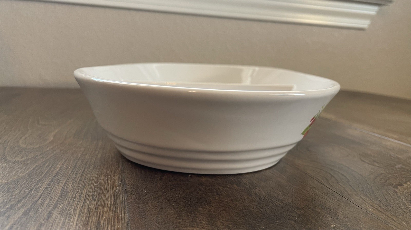Vintage Action 80’s Strawberry Stoneware Oval Divided Serving Baking Dish 13”