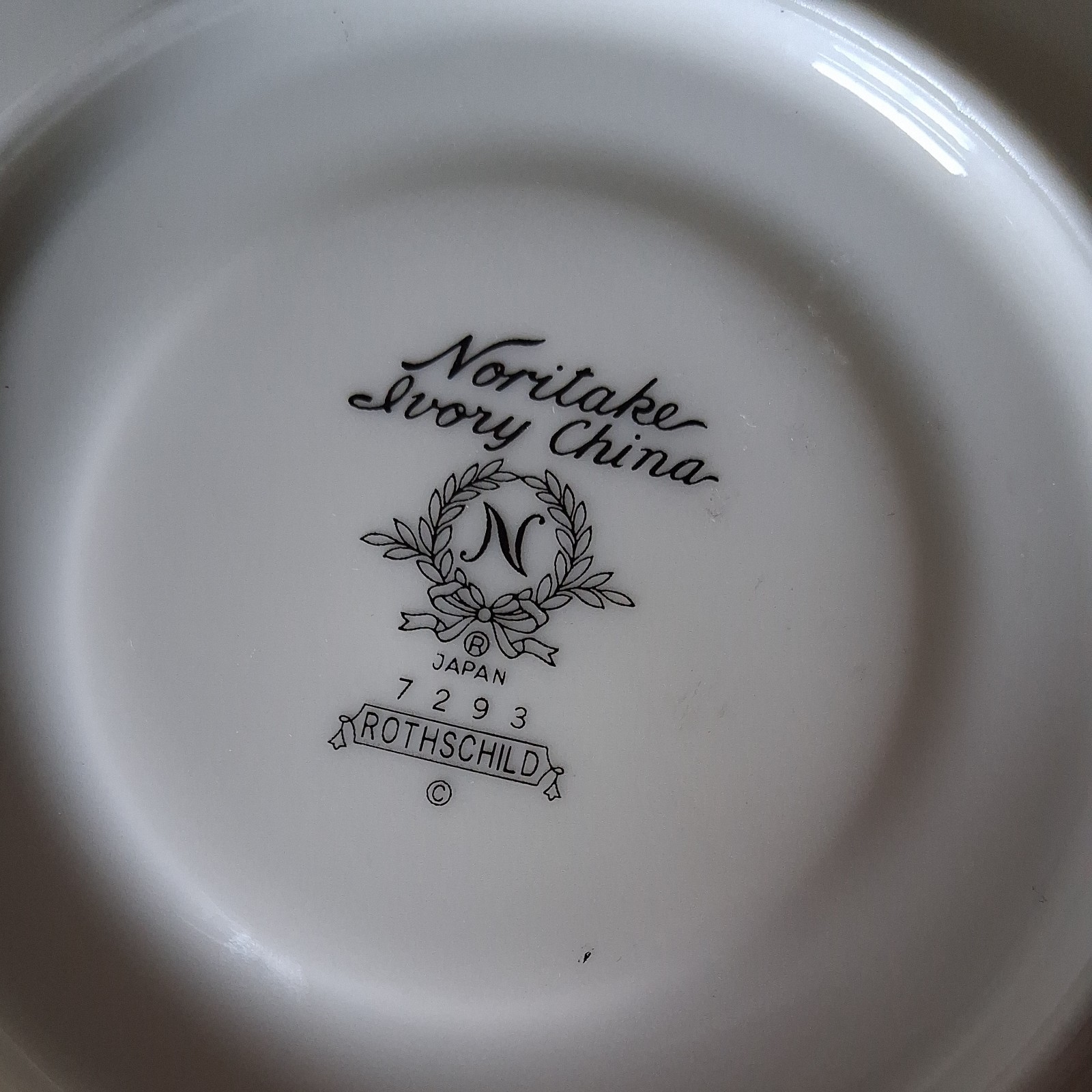 Noritake Ivory China Rothschild 7293 6″ Saucer Made in Japan 1 / One Vintage