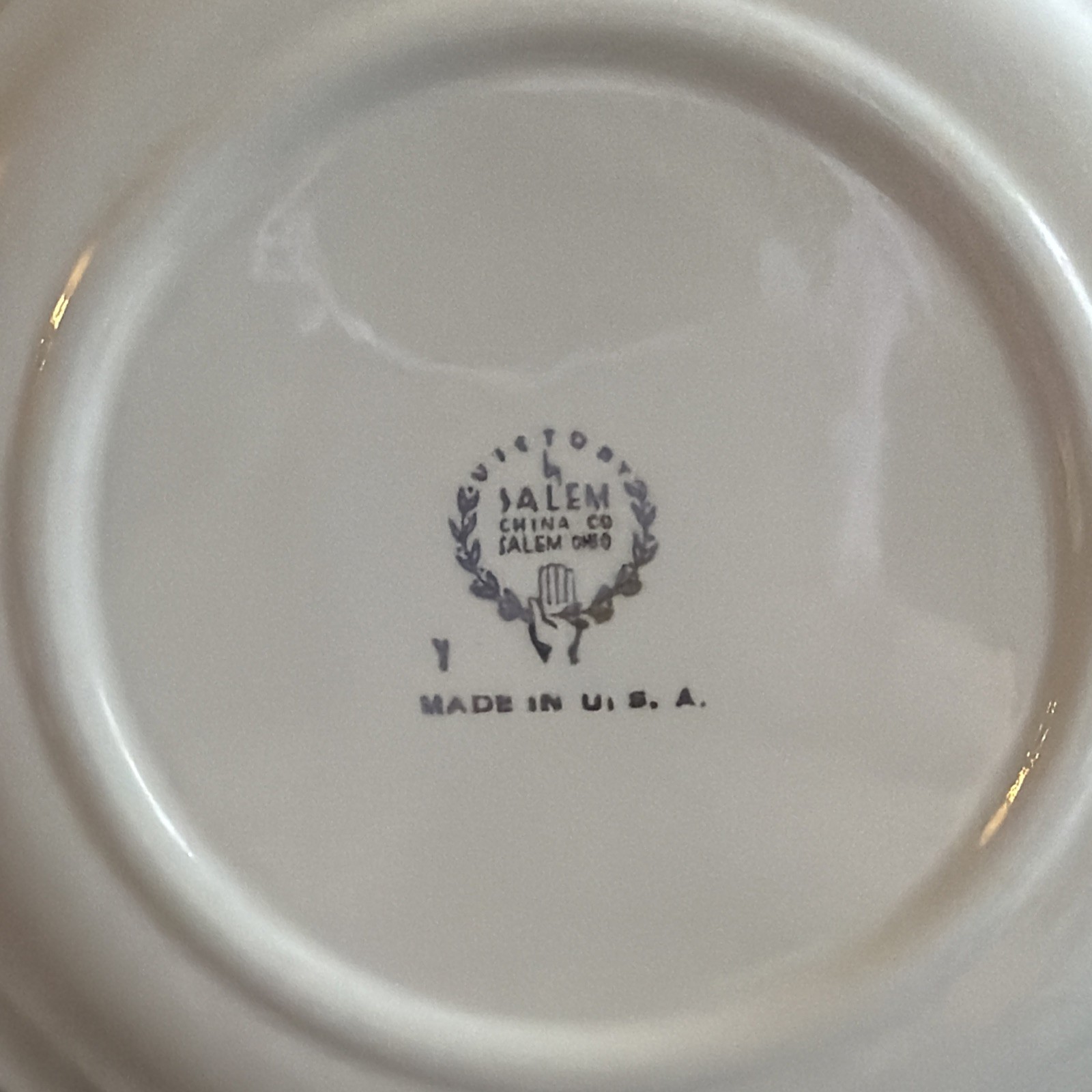 Service for 2 Victory by Salem China Co “Mary Had a Little Lamb” Tea cup Plate